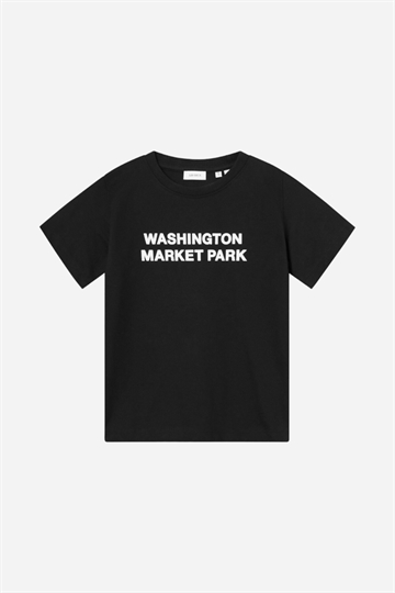 Les Deux Washington T-shirt - Svart / Ljus elfenben